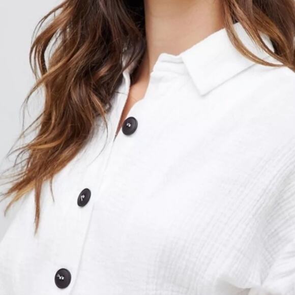 Free People Sunstreaks tie front shirt - Picture 16 of 16